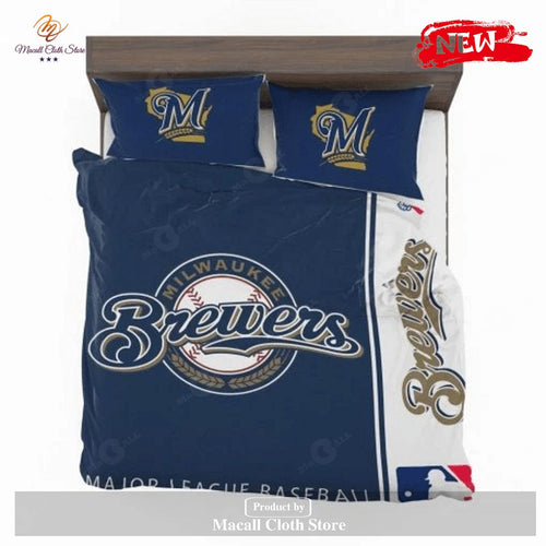 Milwaukee Brewers Mlb Baseball National League Bedding Sets Duvet Cover Bedroom Luxury Brand Bedding Bedroom