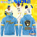 Milwaukee Brewers Special New Blue City Connect Hoodie T-Shirt