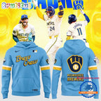 Milwaukee Brewers Special New Blue City Connect Hoodie T-Shirt