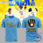 Milwaukee Brewers Special New Blue City Connect Hoodie T-Shirt