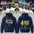 Milwaukee Brewers The FIRST 4 Peat in NL Central History Hoodie T-Shirt