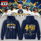 Milwaukee Brewers The FIRST 4 Peat in NL Central History Hoodie T-Shirt