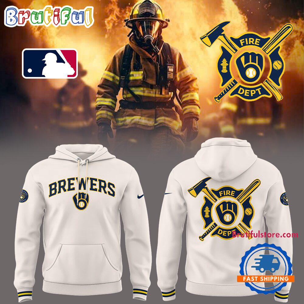 Milwaukee Brewers x Firefighter Appreciation Night Limited Edition Hoodie T-Shirt