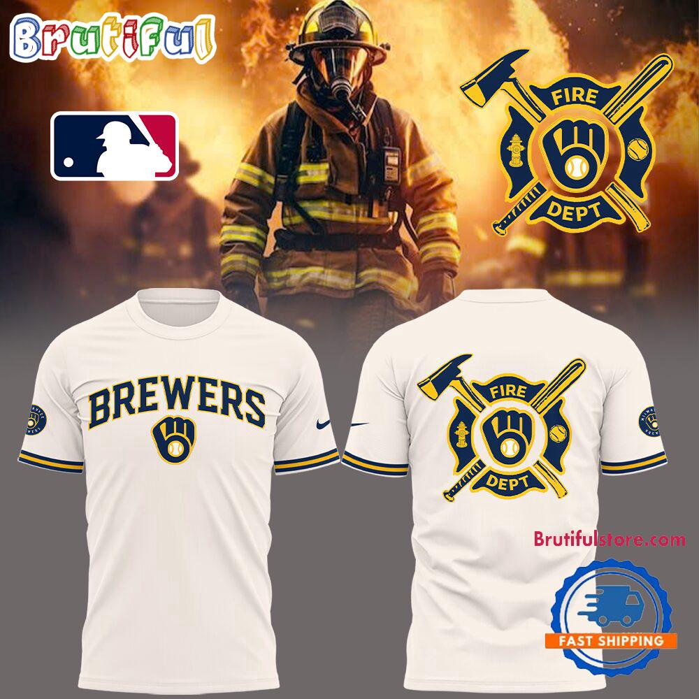 Milwaukee Brewers x Firefighter Appreciation Night Limited Edition Hoodie T-Shirt