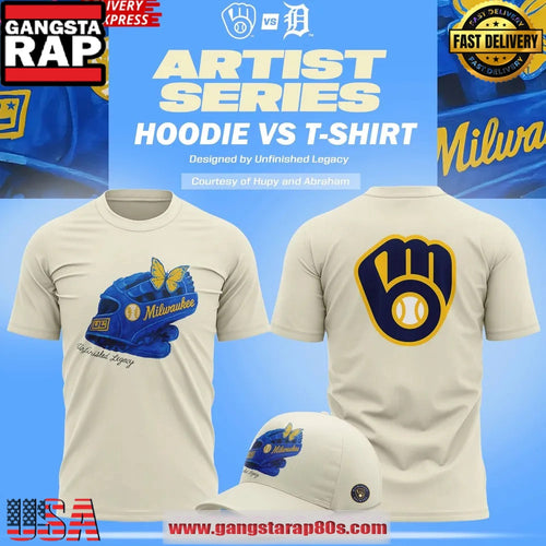 Milwaukee Brewers x Unfinished Legacy Artist Series Unisex T Shirt