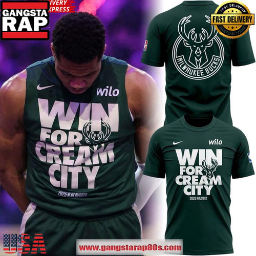 Milwaukee Bucks Win For Cream City 2025 NBA Playoffs Unisex T Shirt
