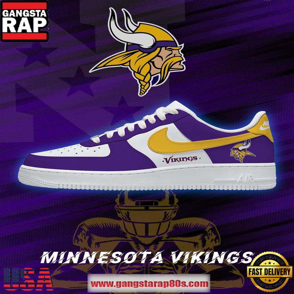 Minnesota Football Limited NFL Air Force 1 Sneakers Shoes