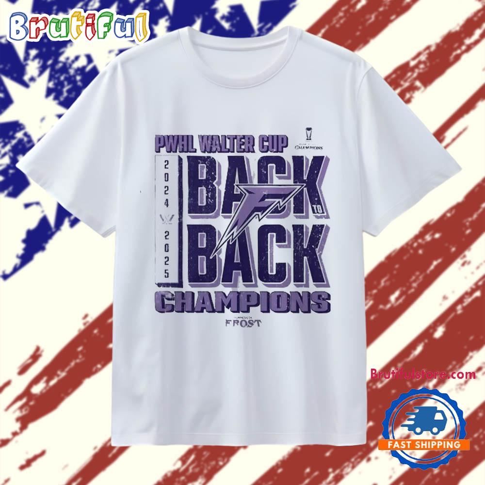 Minnesota Frost 2025 back to back PWHL Walter Cup Champions T Shirt
