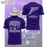 Minnesota Frost 2025 PWHL Walter Cup Champions Logo Team 3D Shirt