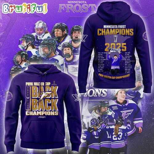 Minnesota Frost PWHL Walter Cup Champions 2025 Hoodie