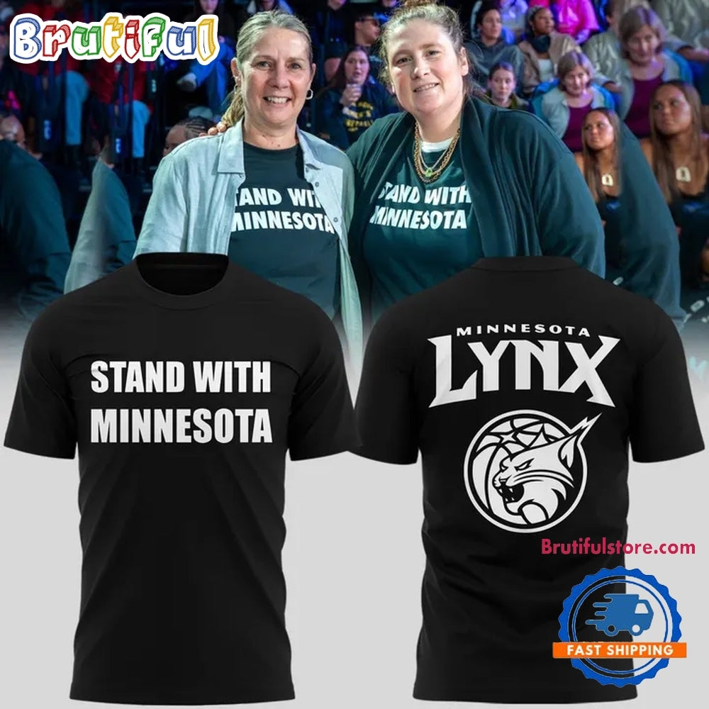 Minnesota Lynx Stand with Minnesota 2026 Hoodie T-Shirt