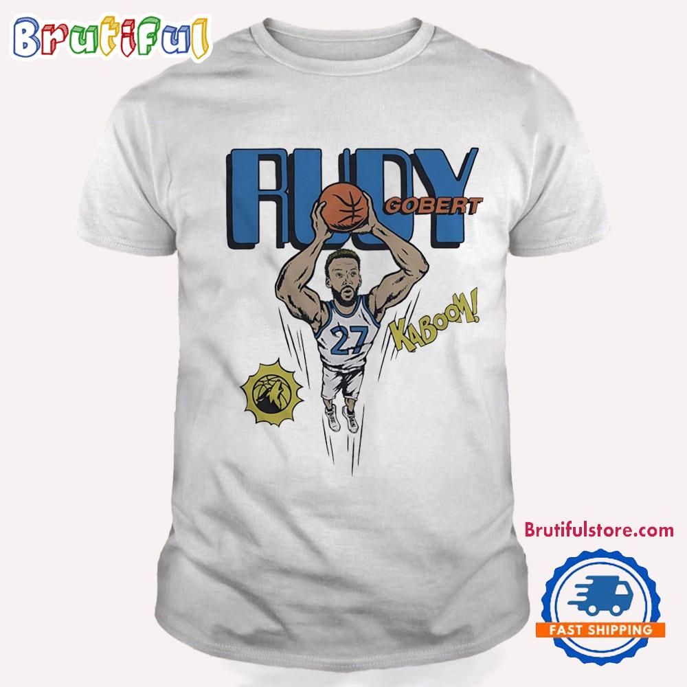 Minnesota Timberwolves Rudy Gobert Kaboom Caricature T Shirt