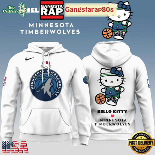 Minnesota Timberwolves x Hello Kitty 2025 Special Edition Unisex Hoodie Shirt