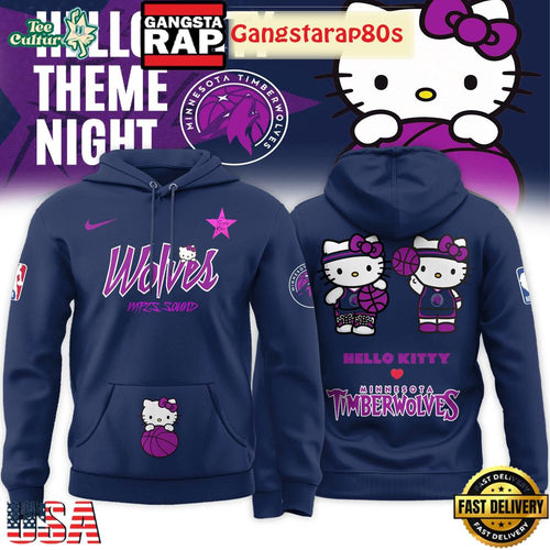 Minnesota Timberwolves x Hello Kitty Night 2026 Special Edition Unisex Hoodie Shirt