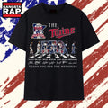 Minnesota Twins 65th Season Abbey Road Legends Signatures T Shirt