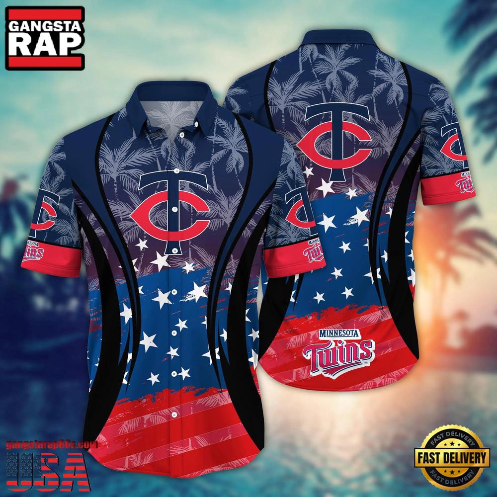 MLB Minnesota Twins Team Logo Hot Summer Aloha Hawaiian Shirt