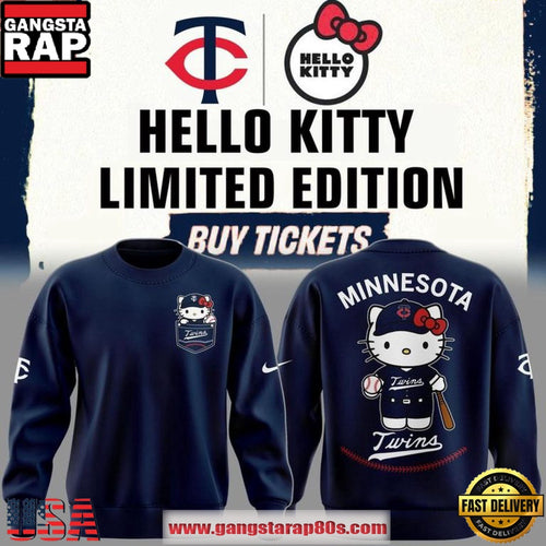 Minnesota Twins x Hello Kitty Night 2026 Limited Edition Hoodie T-Shirt