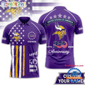 Minnesota Vikings 2026 NFL American Semiquincentennial 250th Anniversary Polo Shirt