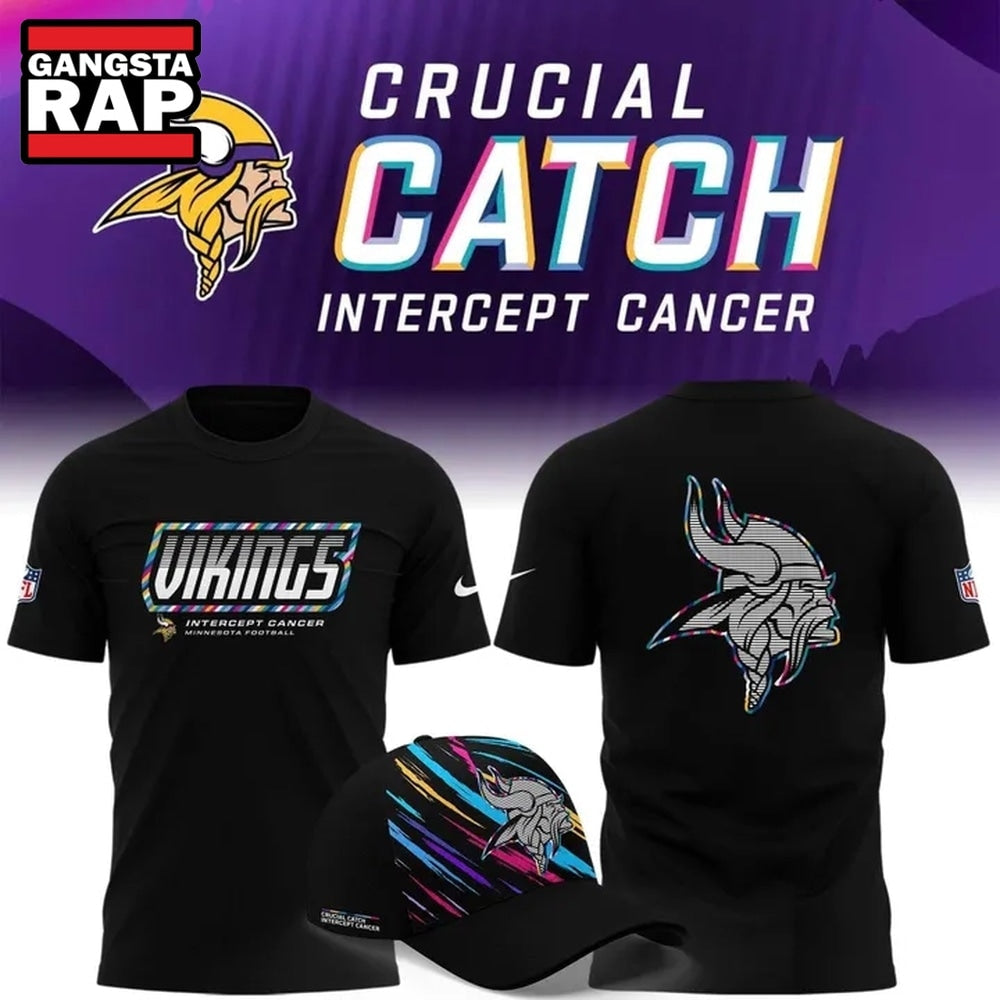 Minnesota Vikings 2026 NFL Crucial Catch New Design Hoodie T-Shirt