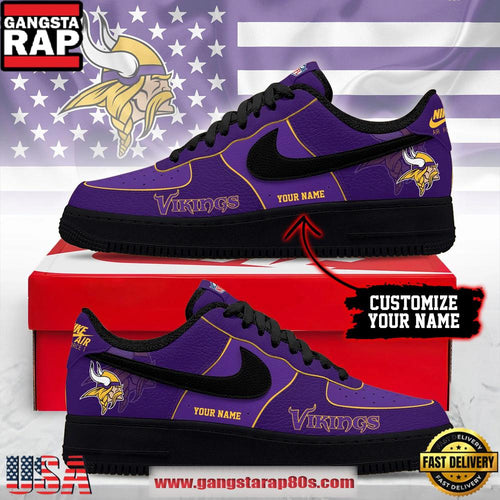 Minnesota Vikings New 2026 Version NFL Custom Air Force 1 Running Sneakers Shoes