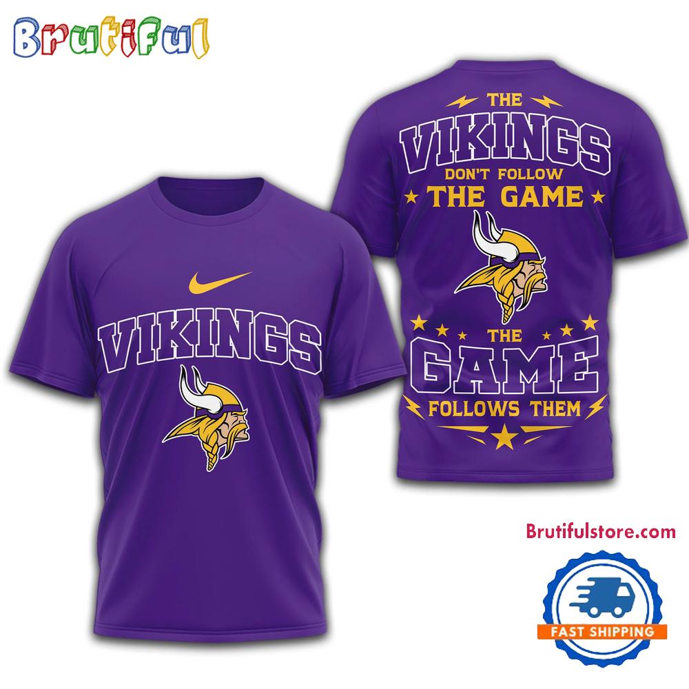 Minnesota Vikings 2026 NFL Rule The Field Limited 3D T Shirt