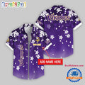 Minnesota Vikings Five-petaled Flower Pattern Hawaii Shirt