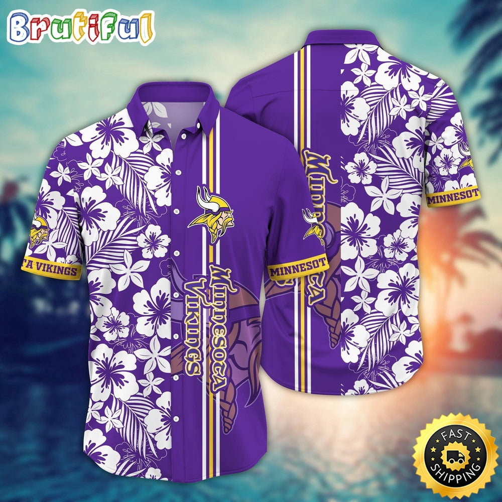Minnesota Vikings Hawaii Shirt Flower Exotic Island Fashion
