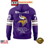 Minnesota Vikings Jim Marshall Memories All Over Print T-Shirt Hoodie