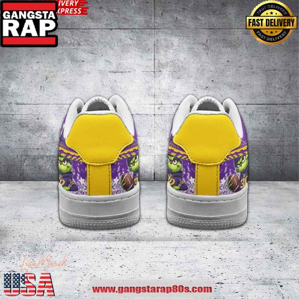 Minnesota Vikings Merry Christmas Limited Edition Air Force 1 Running Sneakers