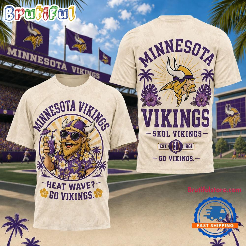 Minnesota Vikings NFL Beach Vibes Summer Limited Edition 3D Shirt