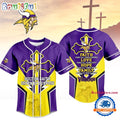 Minnesota Vikings NFL Blessed Beyond The Score Baseball Jersey