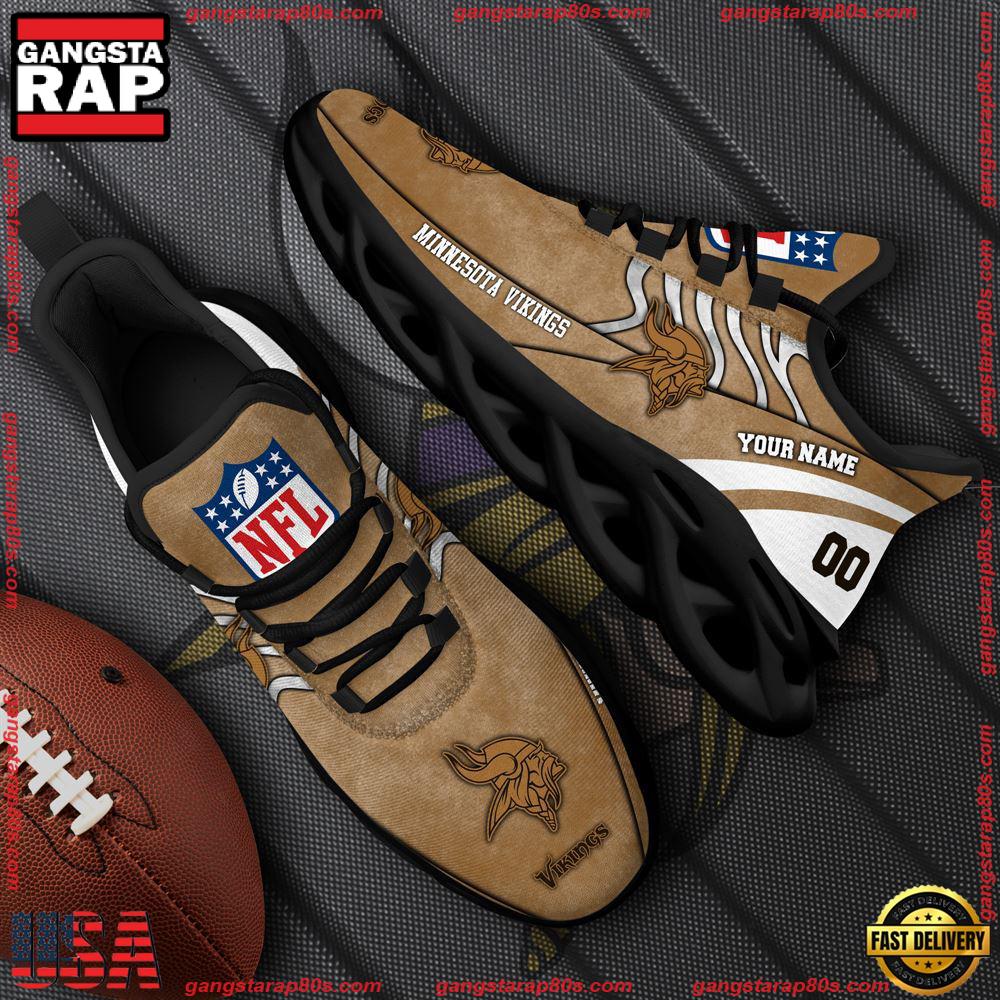 NFL Minnesota Vikings New Design Max Soul Shoes, Running Sneakers