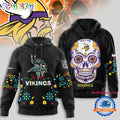 Minnesota Vikings NFL Dia de los Muertos Limited Editions Hoodie Shirt