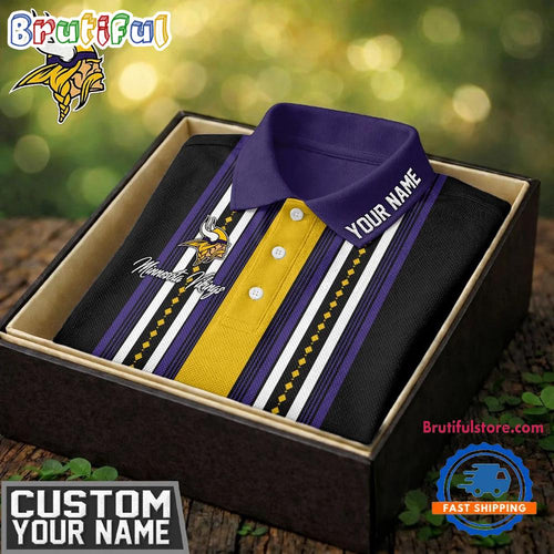 Minnesota Vikings NFL Legacy Sport New Design Custom Polo Shirt