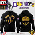 Minnesota Vikings NFL London Game 2025 Black Hoodie Shirt