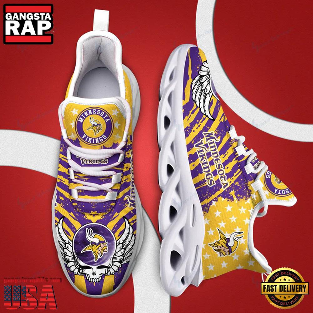 NFL Minnesota Vikings Max Soul Shoes Running Sneakers New Designer