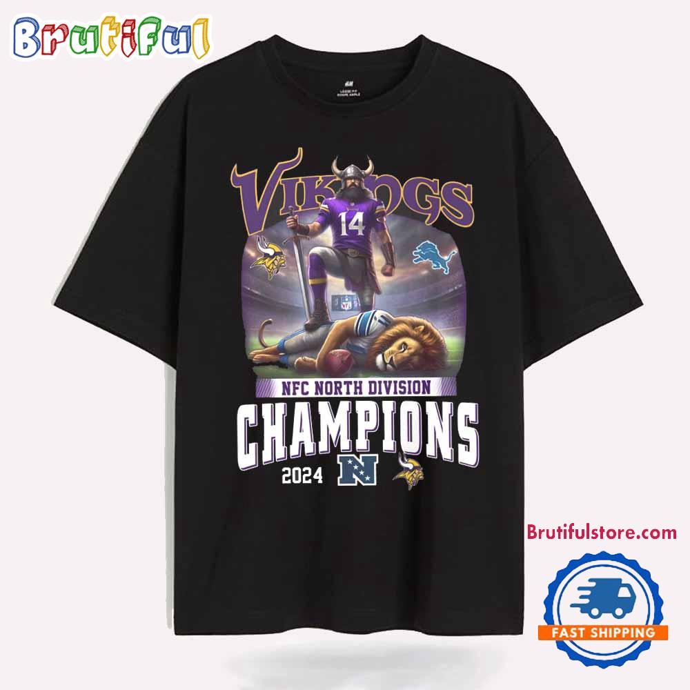 Minnesota Vikings NFL North Division Champions 2024 T Shirt