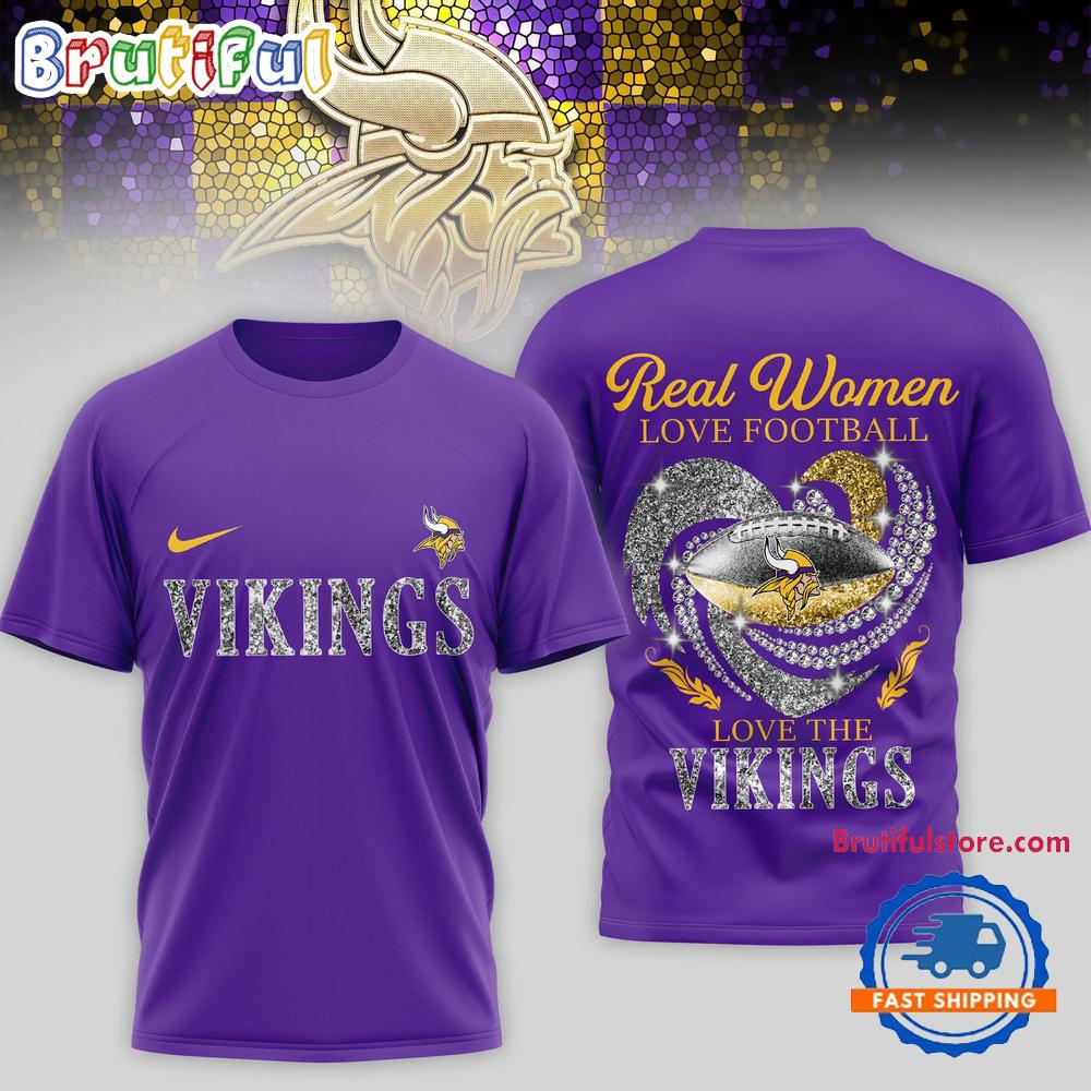 Minnesota Vikings NFL Real Women Love Football Limited Edition 3D Shirt