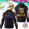 Minnesota Vikings NFL Special Graffiti My Team 4 Life All Over Print Hoodie Shirt