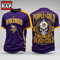 Minnesota Vikings NFL Till I’m Dead Forever Skull Fan Pride 3D Shirt, Football New Design Shirt Hoodie T-Shirt