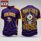 Minnesota Vikings NFL Till I’m Dead Forever Skull Fan Pride 3D Shirt, Football New Design Shirt Hoodie T-Shirt