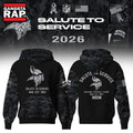 Minnesota Vikings Salute to Service Camo 2026 Black Hoodie