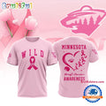Minnesota Wild 2025 NHL Pink Breast Cancer Awareness All Over Print Shirt