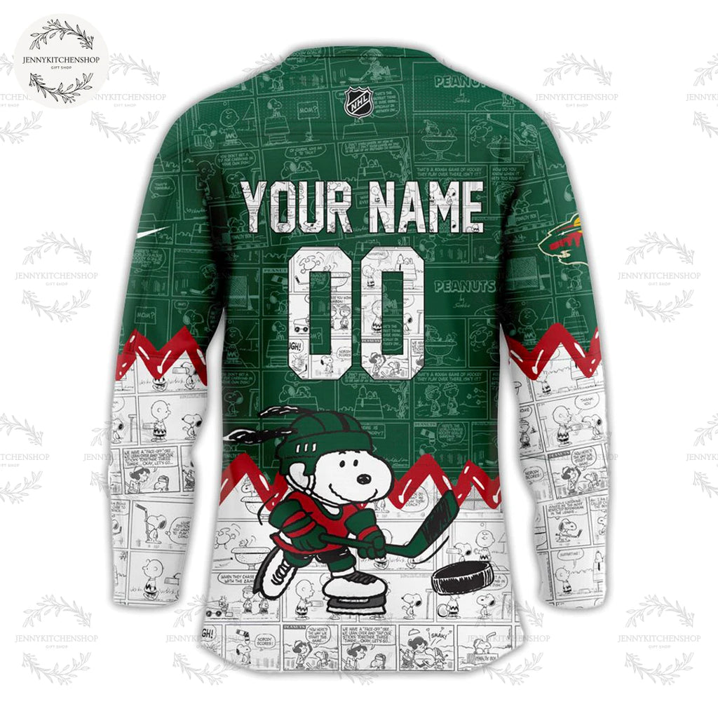 Minnesota Wild 2025 Peanuts Christmas New Hockey Jersey