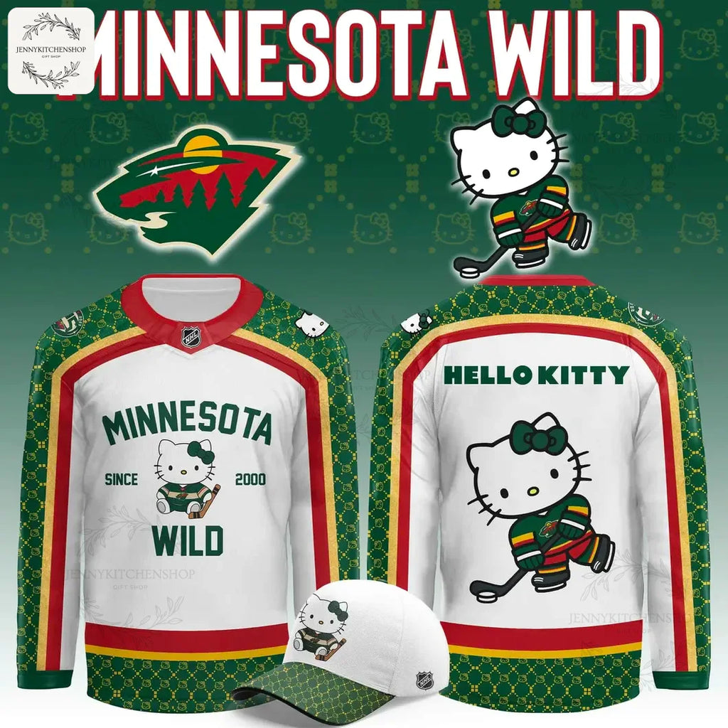 Minnesota Wild x 2025 Hello Kitty Night Hockey Jersey