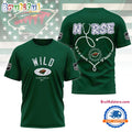 Minnesota Wild NHL Nurse Appreciation Month 3D T Shirt