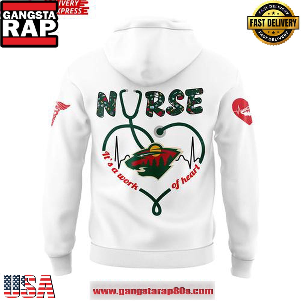Minnesota Wild Nurses Appreciation 2025 Unisex Hoodie