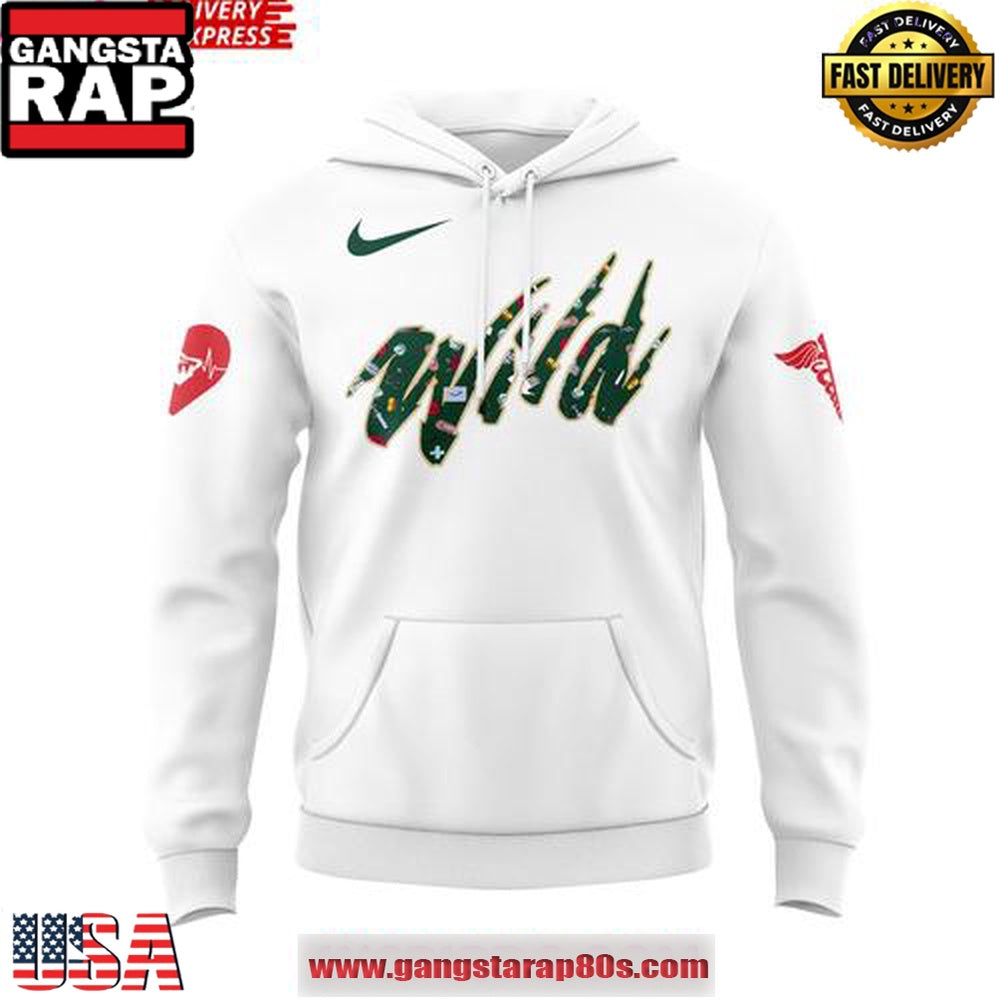 Minnesota Wild Nurses Appreciation 2025 Unisex Hoodie