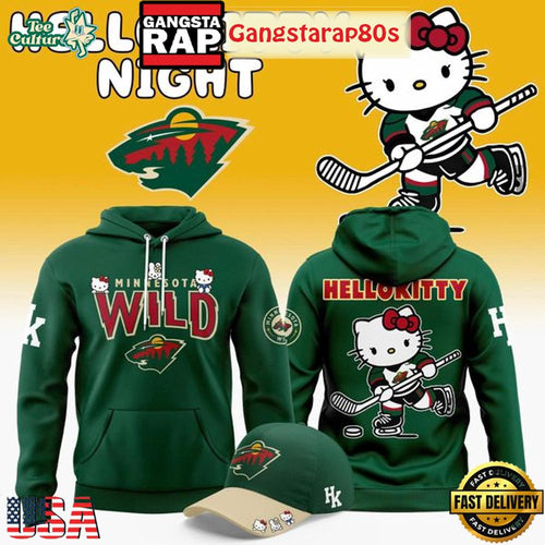 Minnesota Wild x Hello Kitty Night 2026 Unisex Hoodie Shirt