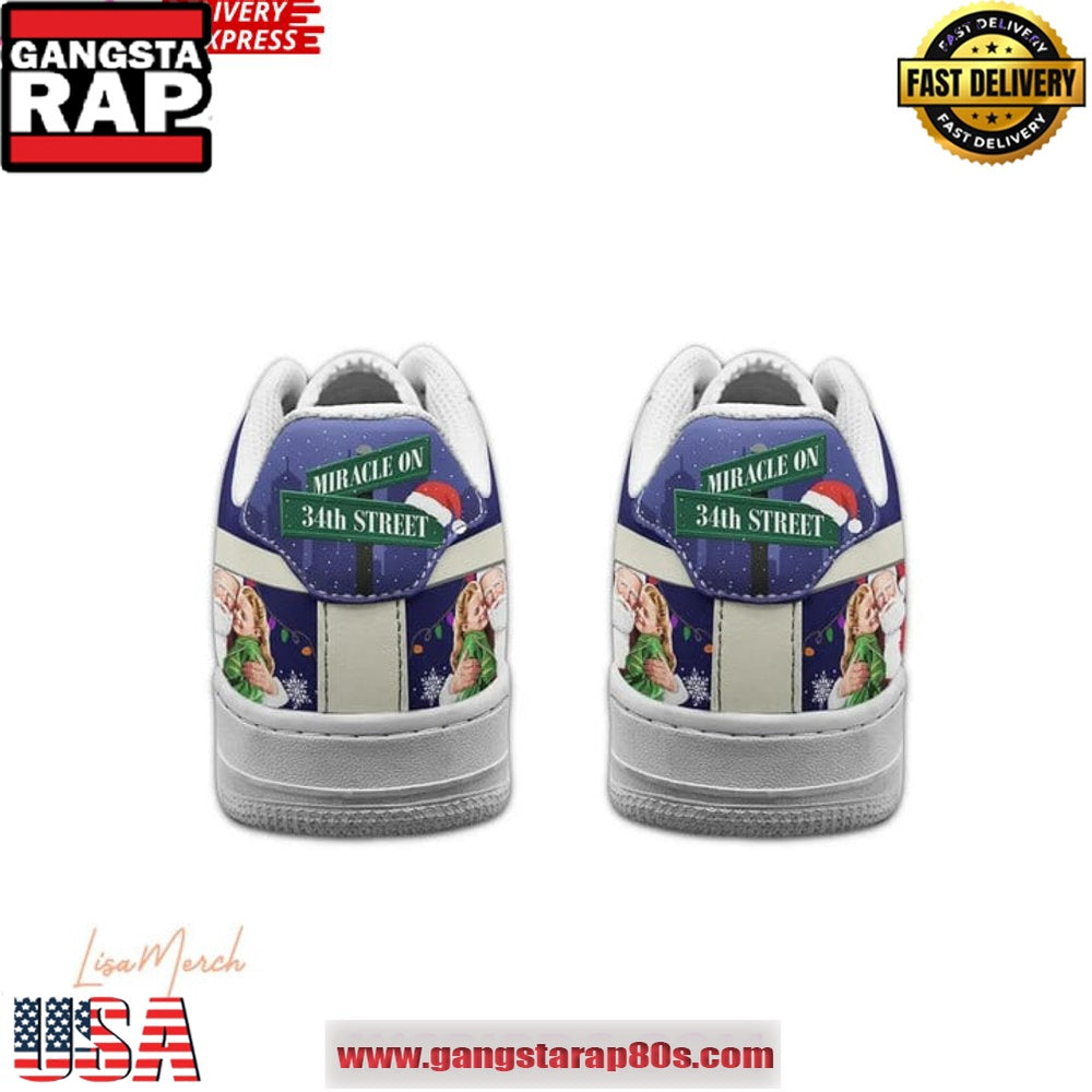 Miracle on 34th Street Limited Edition Air Force 1 Running Sneakers Shoes